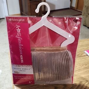 American Girl Frosty Frills Shimmer Skirt Twice as Nice Reversible for 18" dolls